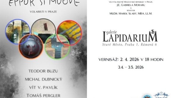 Invitație la vernisajul expoziției „Eppur si muove” la Galerie Lapidarium